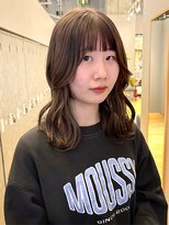 ジアン テラス(GIEN TERRASSE)&nbsp;ブリーチカラーブラウンアッシュ/レイヤーカット