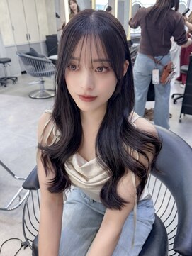 ロンドアヴァントゥス 池袋(Lond aventus) ミニウルフレイヤーカット顔周りカット前髪カット韓国ロング池袋