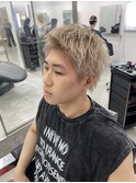 スパイキーショート/ハイトーン/シャドウパーマ