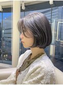 暗めカラー/前髪カット/ボブ/ショートボブ