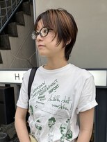 ヘアー アイス 御器所本店(HAIR ICI)&nbsp;コンパクトシャギーショート顔周りカット