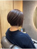 【立体感で白髪を魅せる】白髪ぼかしハイライトボブ