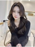 韓国前髪　くびれヘア　イメチェン 美髪夏のヘアアレンジ