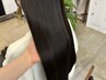 メンテナンスカット＋縮毛矯正＋髪質改善リボントリートメント￥27,500#表参道