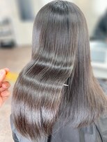 ハーシーバイアポロ 相模大野(HERSHE by apollo)&nbsp;x髪質改善/ホワイトグレージュ/レイヤーカット/チェリーブラウン