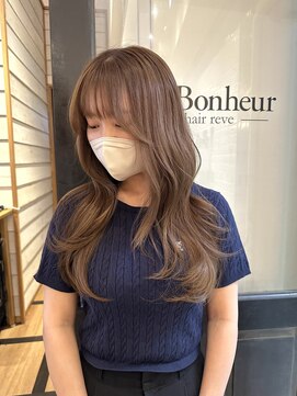 ラボヌールヘアーレーヴ 池袋店(La Bonheur hair reve) 柔らかくくすむまろやかベージュ♪【臺本】