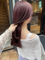 コフィー バイ メルト 吉祥寺(cofy by melt)&nbsp;【松本咲花】ブリーチなしダブルカラーワインレッドボルドー