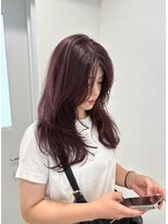 ガリカ 博多駅前(Gallica)&nbsp;深みのある暖色系カラー/ワインレッド＆ロングレイヤー