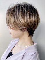 ボイスヘア(voice hair)&nbsp;40代50代◎白髪ぼかしショートハイライト小顔