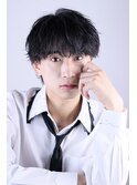 シースルー無造作