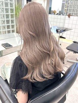 サンクプロジェクト(cinq PROJECT) 原宿韓国顔まわりミルクティーベージュミルクティーグレージュ