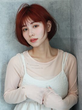 ルー(Luu) デザインカラー/ダブルカラー/ハイトーン/チェリーレッド/神戸