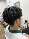 メンズマッシュ×ツイストスパイラルパーマ
