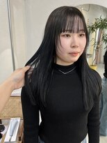 ヘアー アイス カンナ(HAIR ICI Canna)&nbsp;20代30代◎透明感ブルーカラー×くびれレイヤー / 熊澤