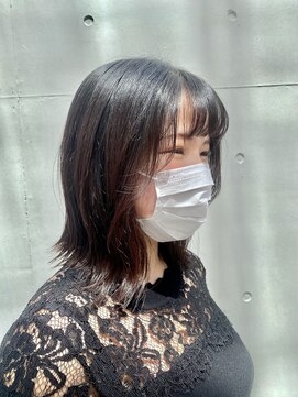 レンジシキチジョウジ (RENJISHI KICHIJOJI) 吉祥寺切りっぱなしボブワンレン外はねレイヤーショート20代