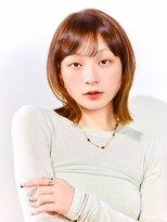 カーニバル 江古田(CARNIVAL) ミディアムレイヤー/大人可愛い/斜めバング/ベージュ