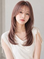 ルイマダーナ 栄店(LOUIMADNA)&nbsp;アッシュピンク 顔周りカット 前髪カット 透明感カラー 20代