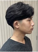 【フェザーパーマ/高橋駿】センターパート/フェザーショート