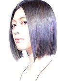切り揃いボブ×マットラベンダー