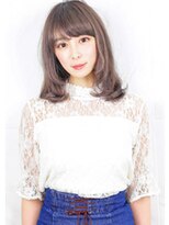 『 グレージュ &  無造作 』クセ毛風 ミディアム☆タンバルモリ