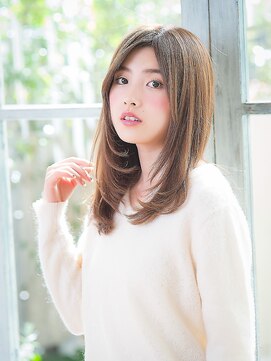 オーブ ヘアー ブランコ 久米川店(AUBE HAIR Blanco) さらさらストレート★大人セミディ