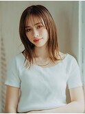 切りっぱなしナチュラルセミロング