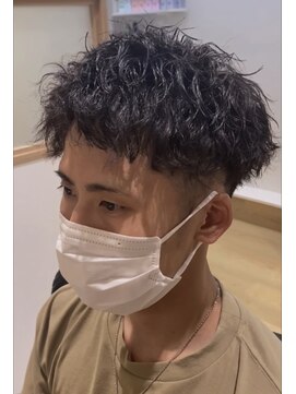 モッズヘアメン 札幌月寒店(mod's hair men) ショートアップバング×ツイストスパイラルパーマ
