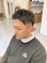 ブランチオム 宇佐店(branch homme)&nbsp;ツーブロック　アップバングショート