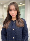 韓国風ヘア　コリアンヘア　顔まわりレイヤー　顔まわりカット　