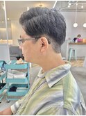 刈り上げツーブロックオールバックビジネスヘアメンズヘア