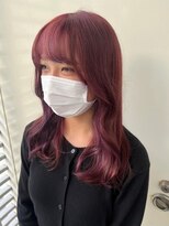 ジーナエス 札幌(Zina S)&nbsp;髪質改善＊カシスピンクカラー＊美髪【Zina S 札幌】