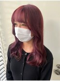 髪質改善*カシスピンクカラー*美髪【Zina S 札幌】