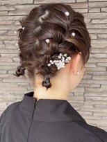 ハイバレーヘアーメゾン(HIGH VALLEY HAIRMAISON) ツイン編み込みヘアセットお呼ばれヘアセット岡山南中央町
