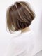 ブラン 難波(Blanc)の写真/[難波/学割]《カット+リタッチカラー¥3740/全体カラー¥3740》白髪もこだわりのデザイン性を―。