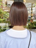 アイフィール アヴェダ 瑞江店(i feel AVEDA)&nbsp;【藤田】切りっぱなしボブ×明るめのベージュカラー