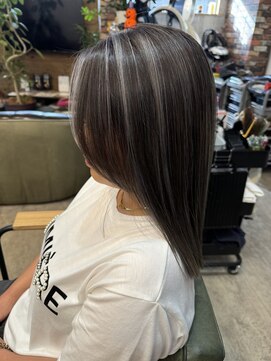 ルーナヘアー(LUNA hair) 『京都 山科 ルーナヘアー』コントラストのついたハイライト