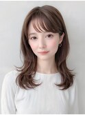 【夏カラー】ハネ感ミックス×ラベンダーモーブベージュ