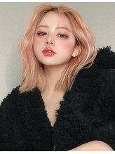 ソウバイジョージ(Sow by George) Takumi 韓国ヘアスタイルとピンクベージュ