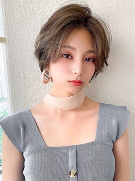 パシフィックダズールコパン(Pacific Dazzle copain) ★くびレイヤーエモージュ斜めバングイメチェン愛されショート