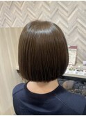 丸みのあるボブ