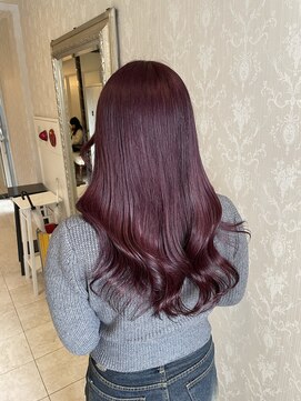 ヘアスタジオ アルス 御池店(hair Studio A.R.S) ピンクラベンダーカラー10代20代30代韓国風レイヤーブリーチ無し