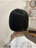 切りっぱなしボブ