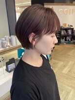 コワファースト 大分(COIFF1RST) 大人可愛いショートボブ白髪ぼかし20代30代40代/大分