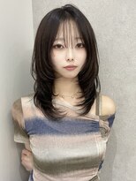 ジーナ 福岡天神(Zina) 韓国ヘア/顔まわりレイヤーカット/Zina福岡天神