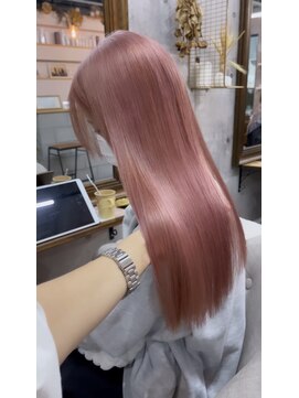 髪屋 紬 ピンクベージュ