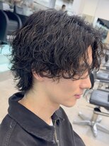 フィフス 大分(fifth)&nbsp;大分ゆるめツイストスパイラルパーマメンズカットマッシュウルフ