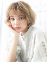 メルア バイ エイト つくば研究学園(Meluah by 8)&nbsp;研究学園/髪質改善/ハイトーンカラー×ボブレイヤーパーマ!b