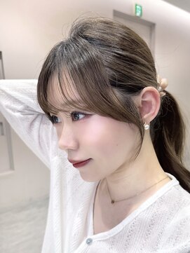 アフロート トウキョウ(AFLOAT TOKYO) 【瀬谷凌人】結んでかわいい顔まわり　20代30代顔まわりカット