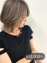 マスカリ(muscali)&nbsp;ハイライト/ダークアッシュ似合わせカットミディアムレイヤーm9