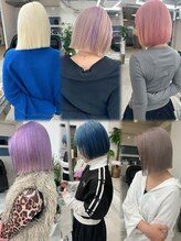 stylist”山下蓮”《ボブ・ハイトーン・デザイン》Instagram（@ren__steen）